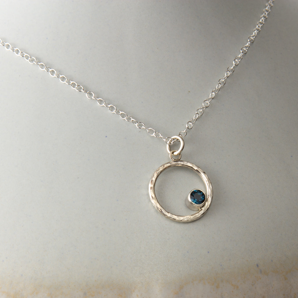 Caldera Eclissi London Blue Topaz Pendant