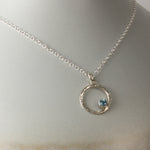 Caldera Eclissi Swiss Blue Topaz Pendant