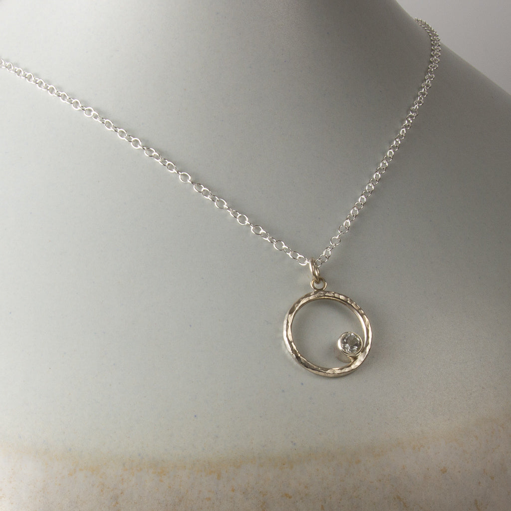 Caldera Eclissi White Topaz Pendant