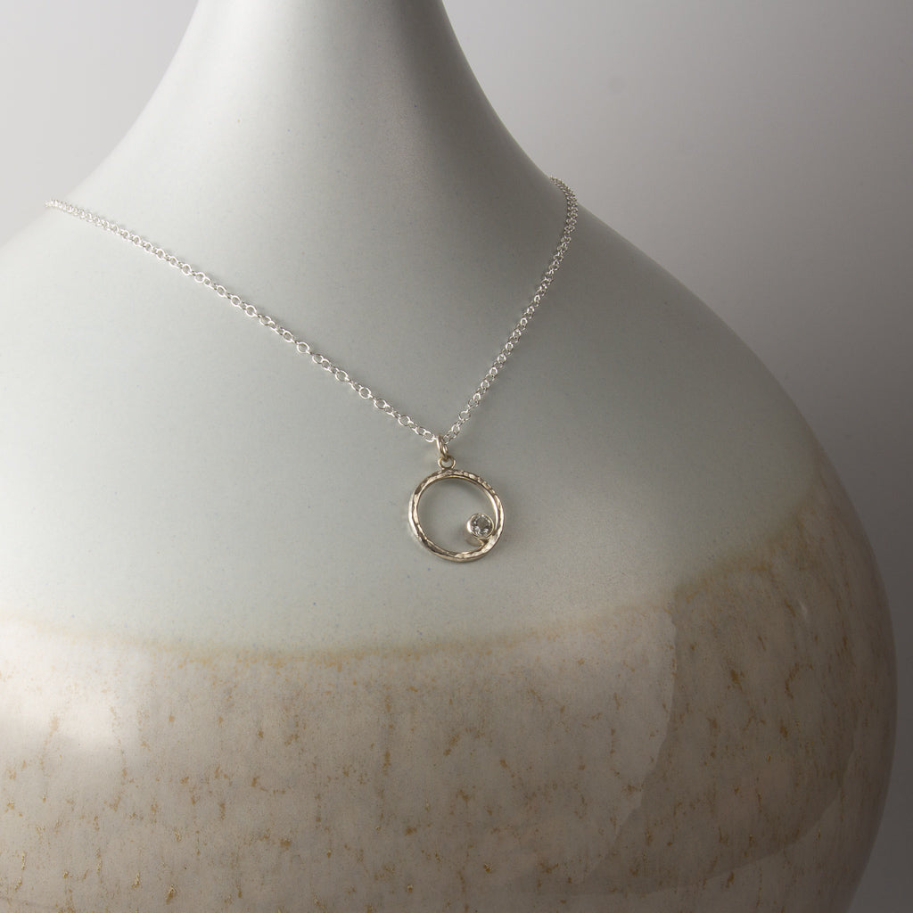 Caldera Eclissi White Topaz Pendant