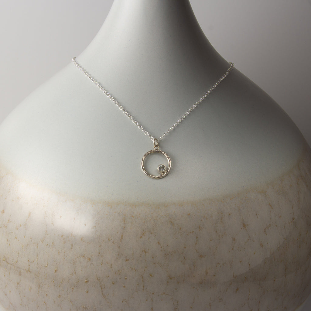 Caldera Eclissi White Topaz Pendant
