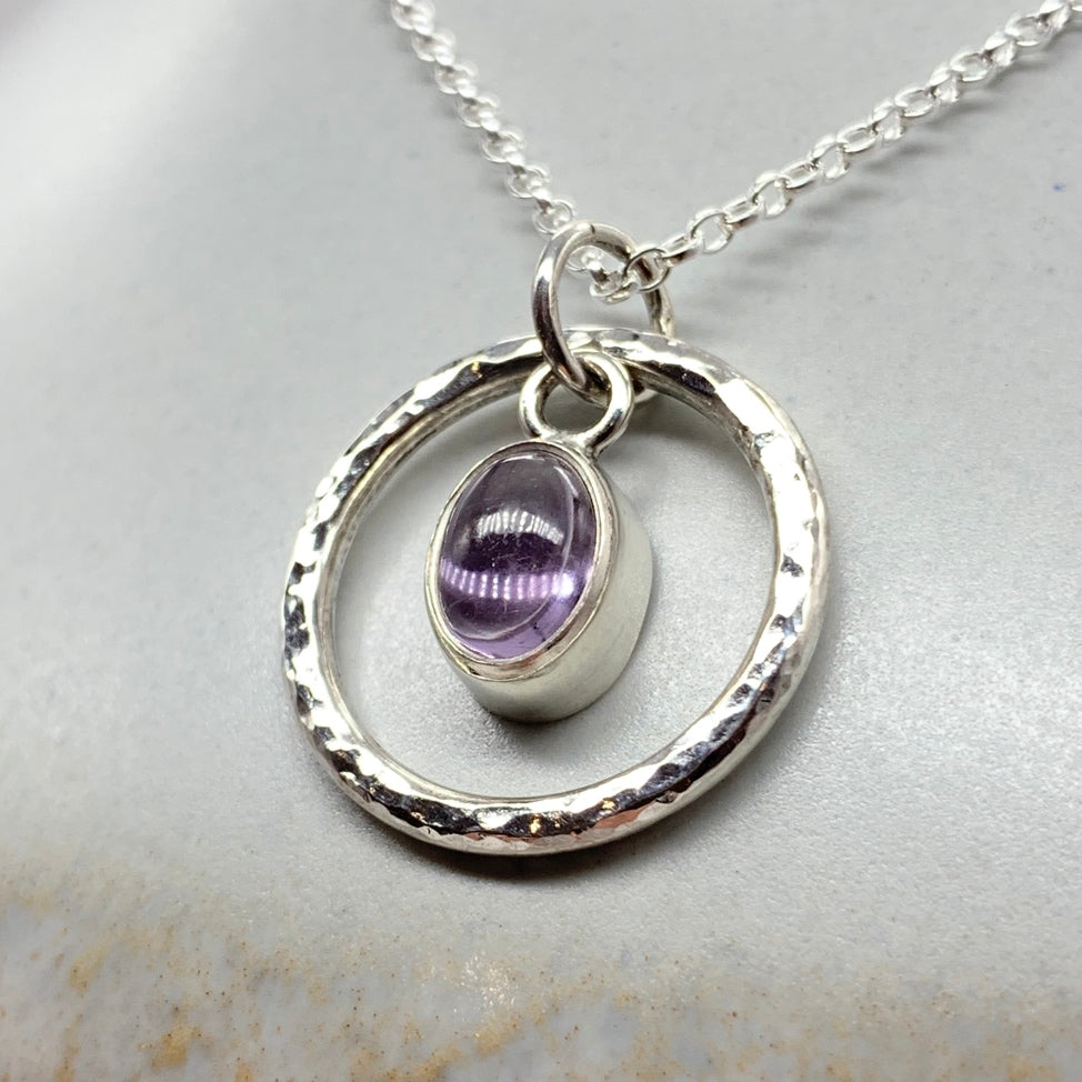 Caldera Iris Light Purple Amethyst Pendant Necklace