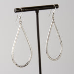 Caldera Perla Grande Large Teardrop Shaped Silver Earrings