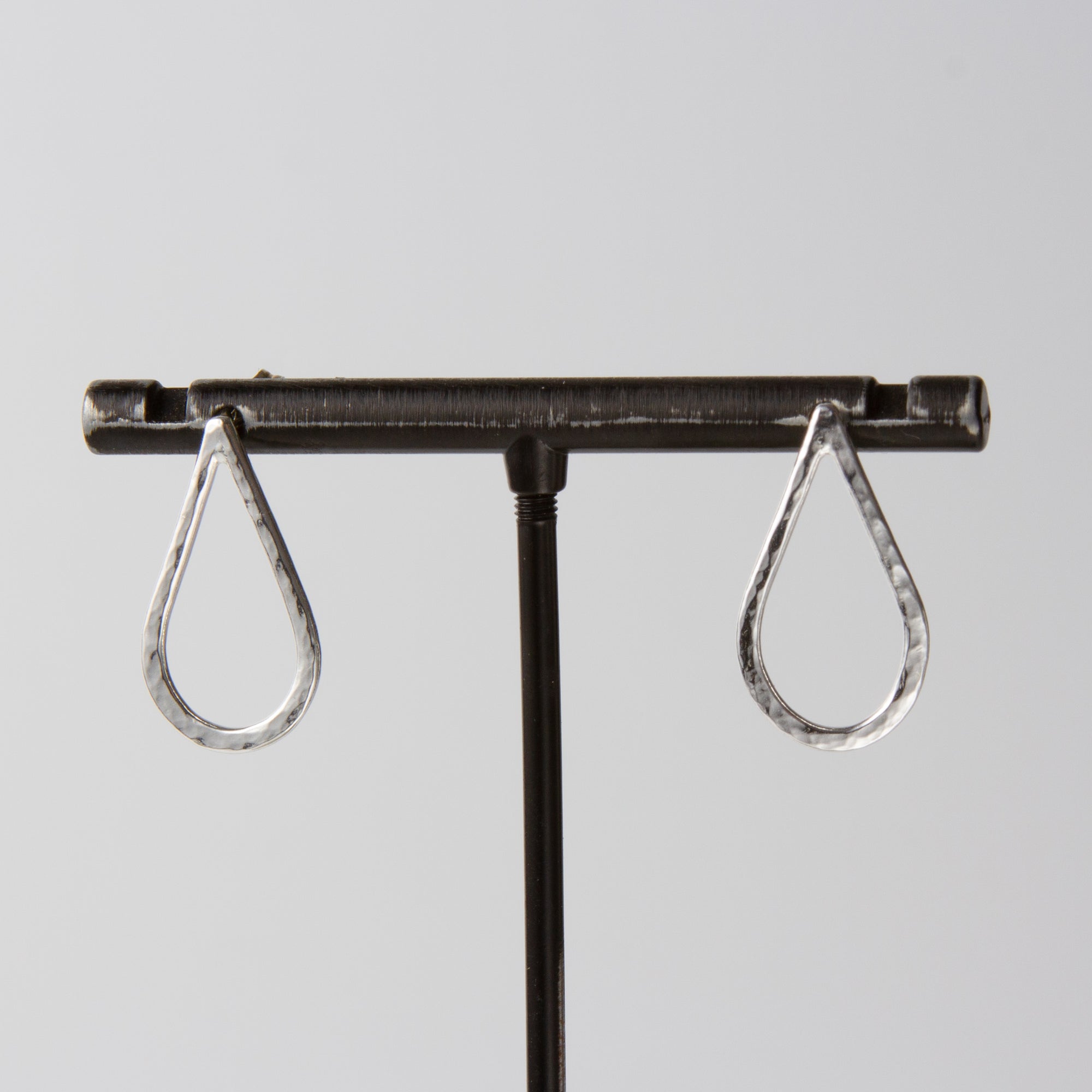 Caldera Perla Silver Droplet Stud Earrings Pair