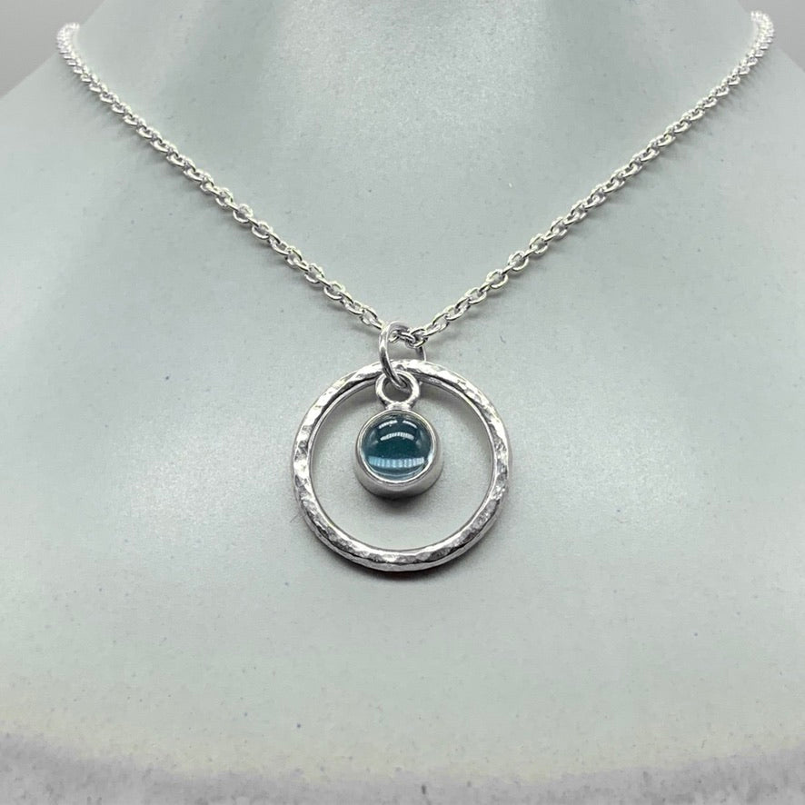 Caldera Solaris Sky Blue Topaz Pendant