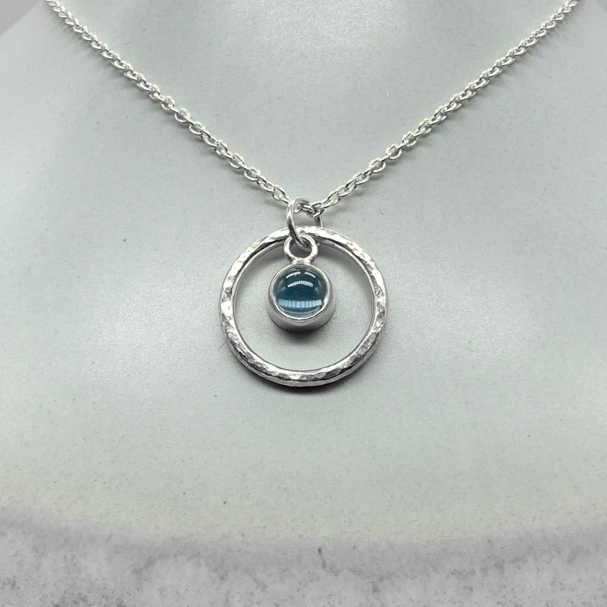 Caldera Solaris Sky Blue Topaz Pendant