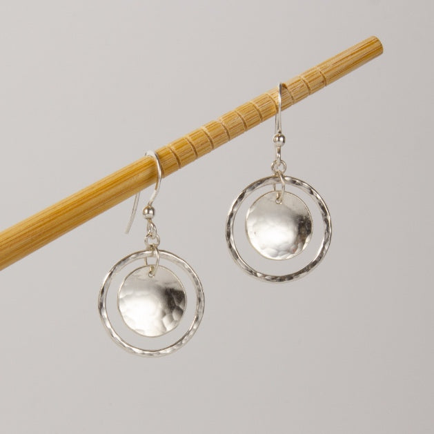 Caldera Lunelle Orbita Silver Earrings