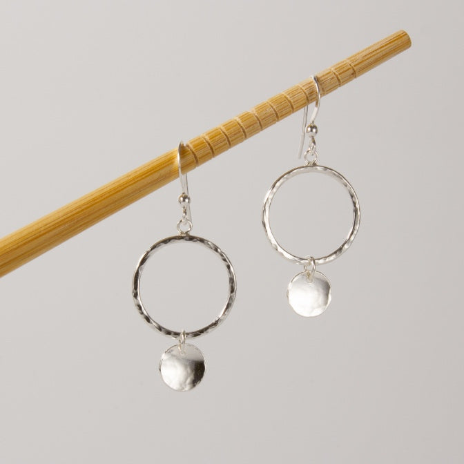 Caldera Lunelle Sonido Silver Earrings