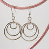 Cirque triplo handmade sterling earrings