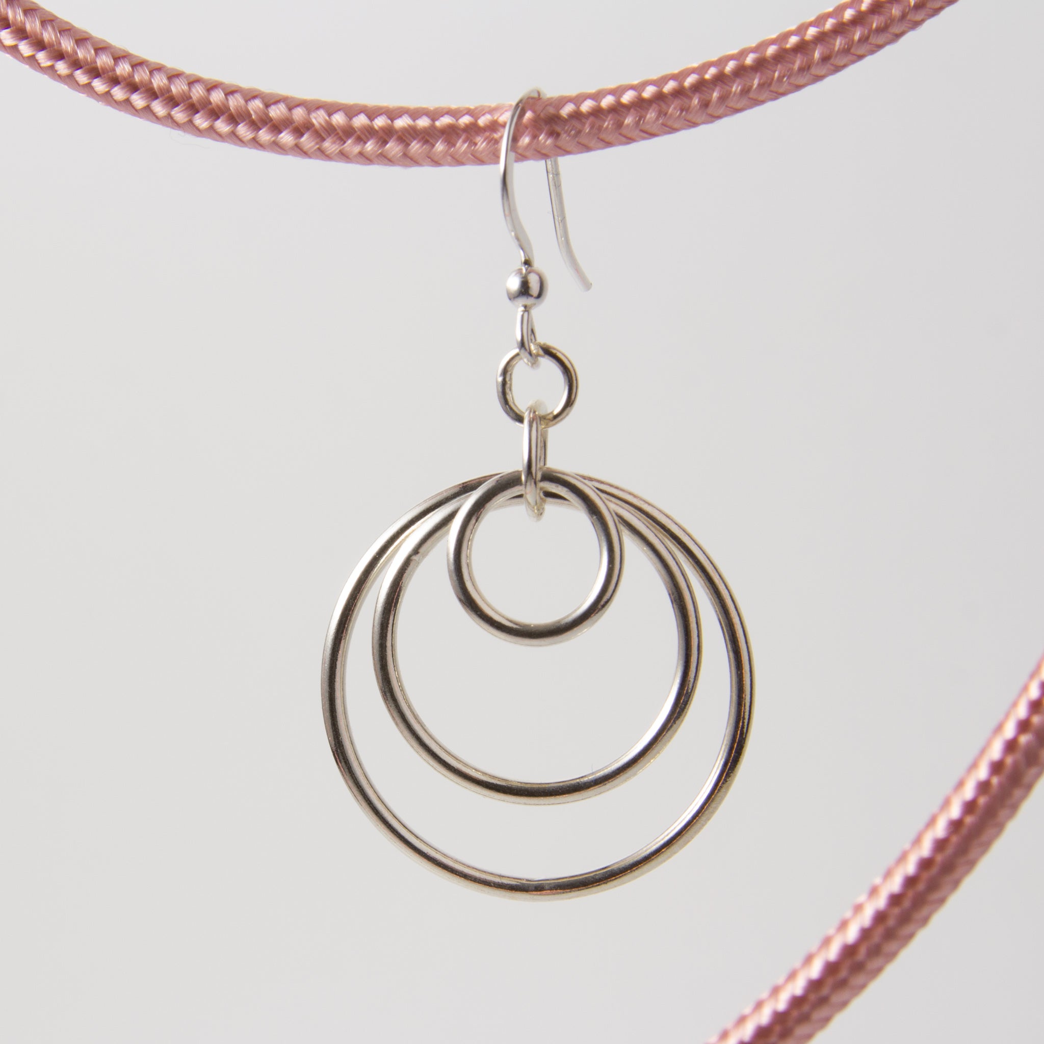 Cirque triplo handmade sterling earrings