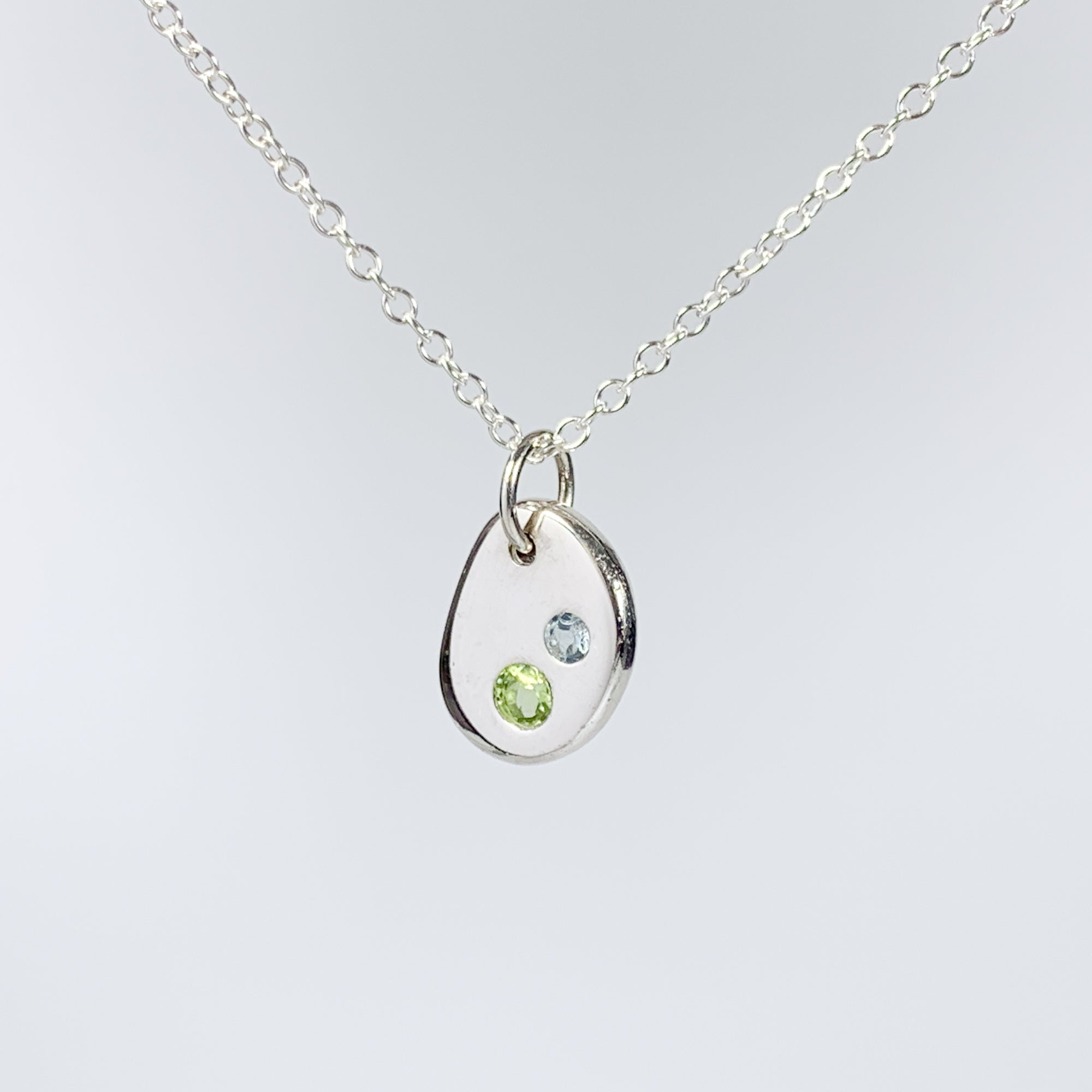 Coast Charm Pendant with Peridot and Topaz