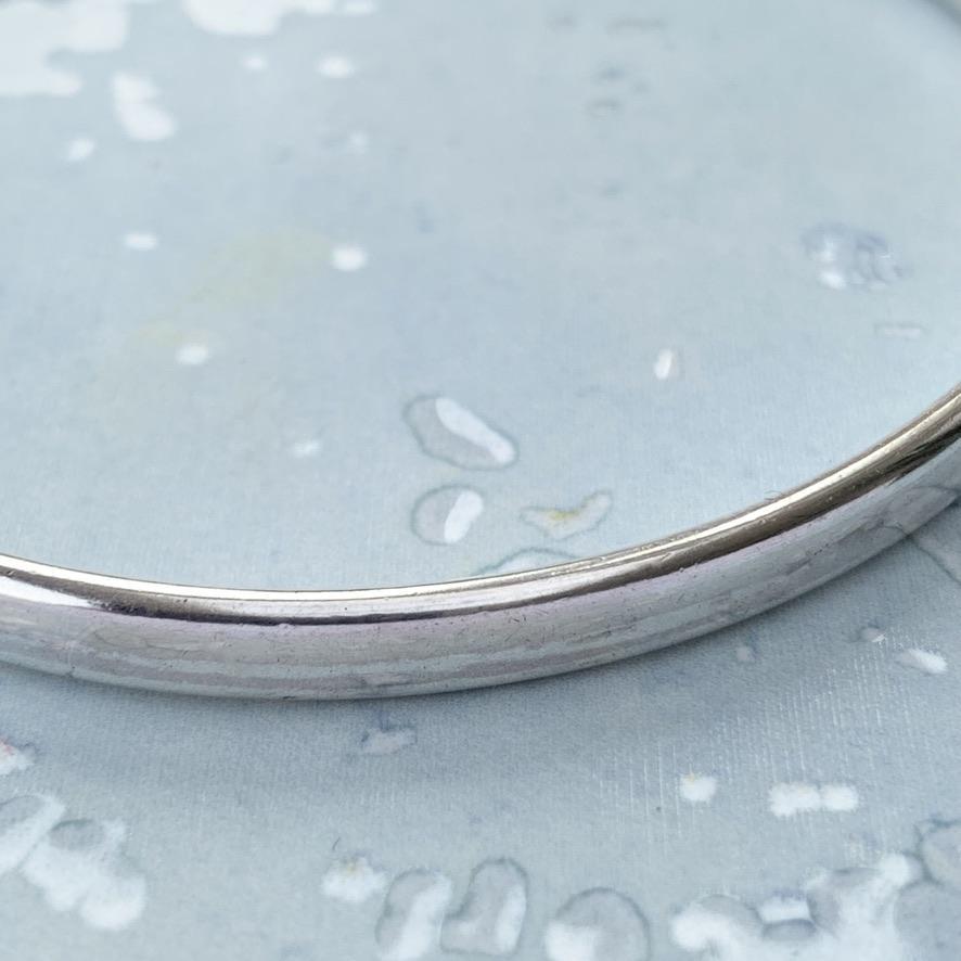 Cortez Bangle - ladies silver bangle - handmade in Wiltshire, UK - polished, satin or hammered bangles