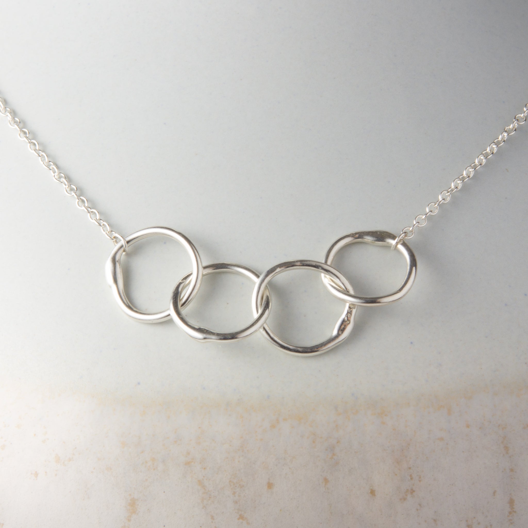 Mistura Quatro Fused Silver Link Necklace