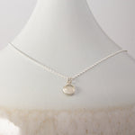 Moonstone Petit Uno Silve Pendant Necklace