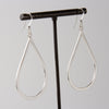 Perla Grande Large Teardrop Shaped Silver Earrings