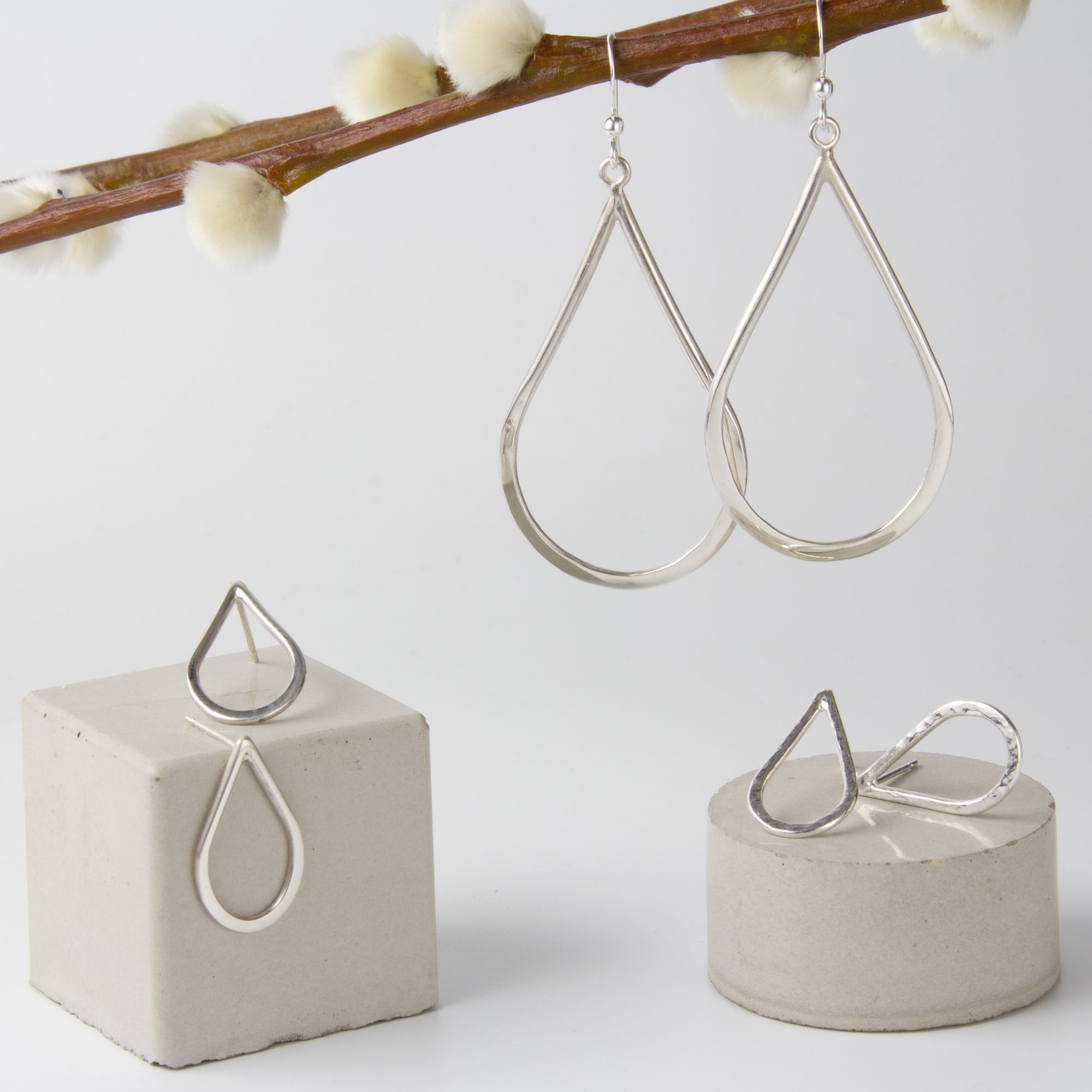 Perla Silver Earring Collection