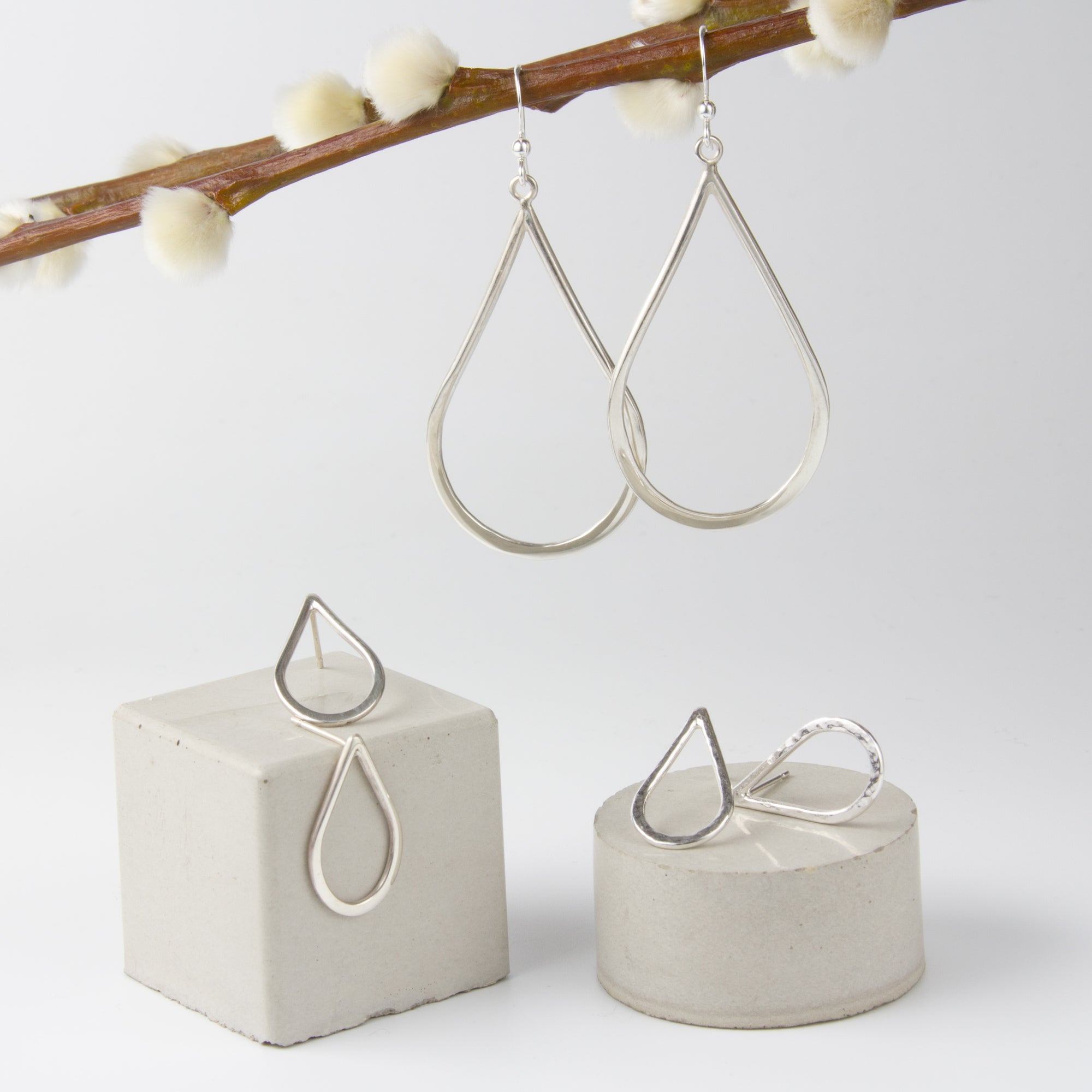 Perla Silver Earring Collection