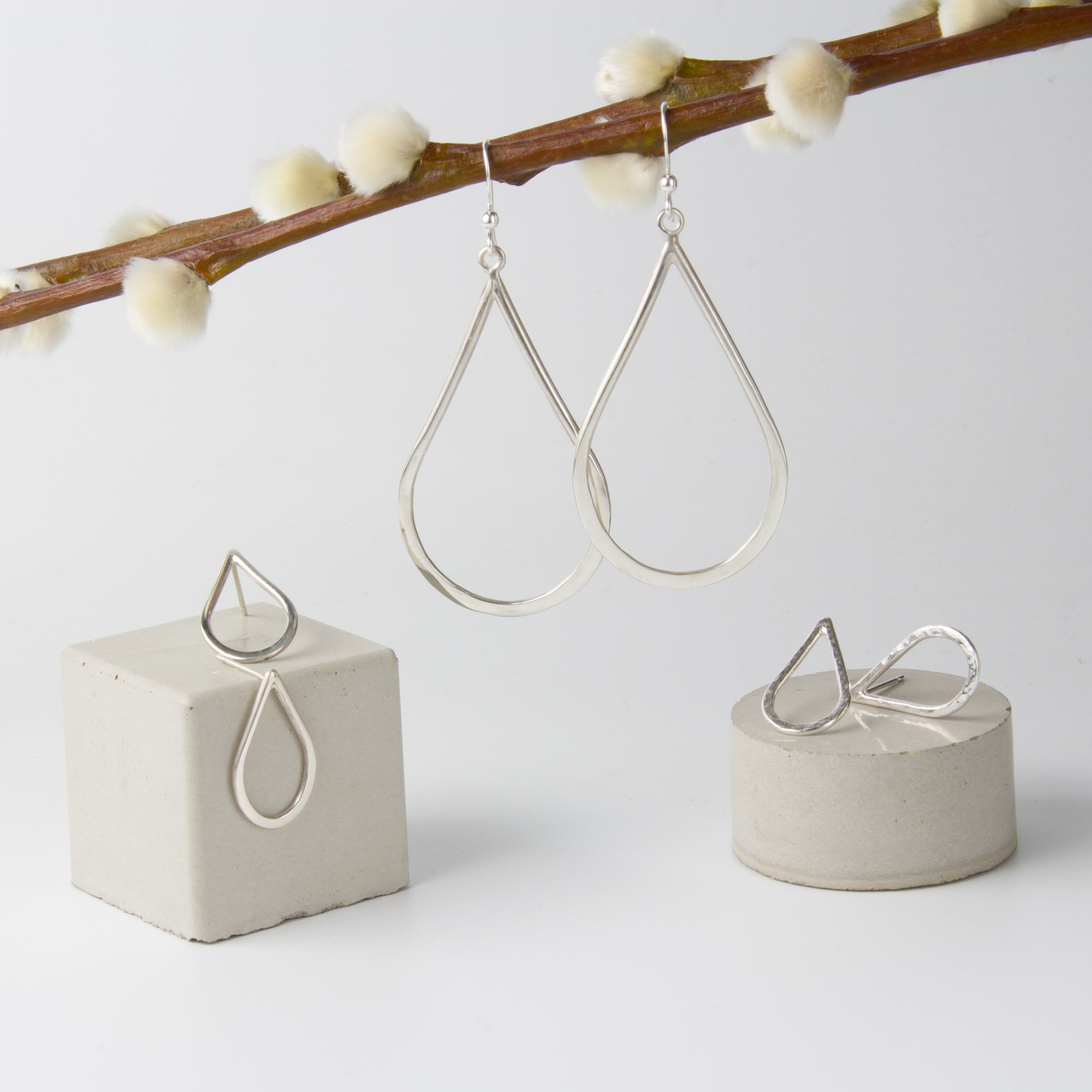 Perla Silver Earring Collection