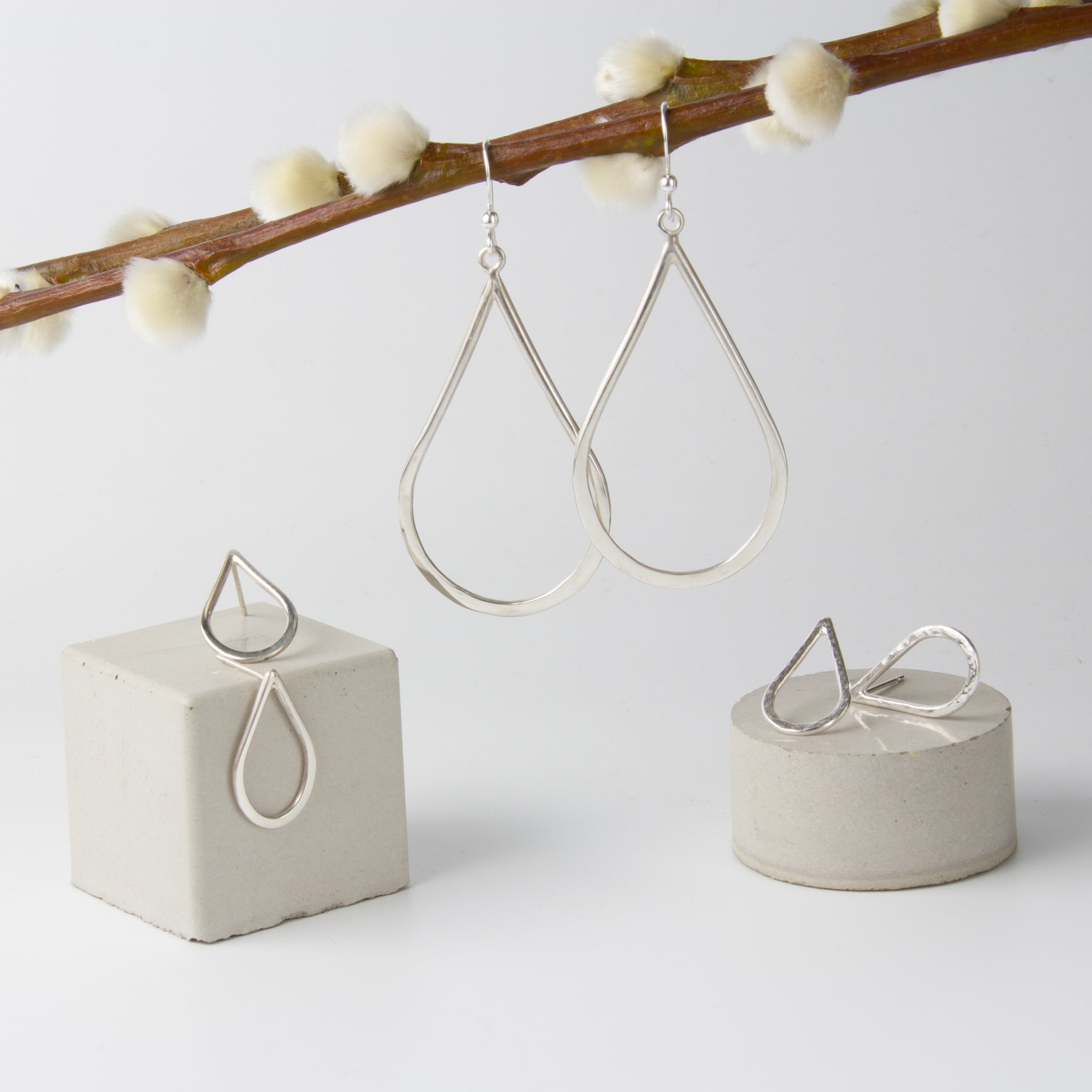 Perla Silver Earring Collection